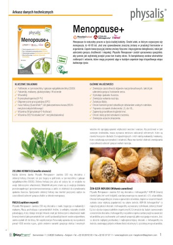 TABLETKI NA MENOPAUZĘ 30 szt. - PHYSALIS