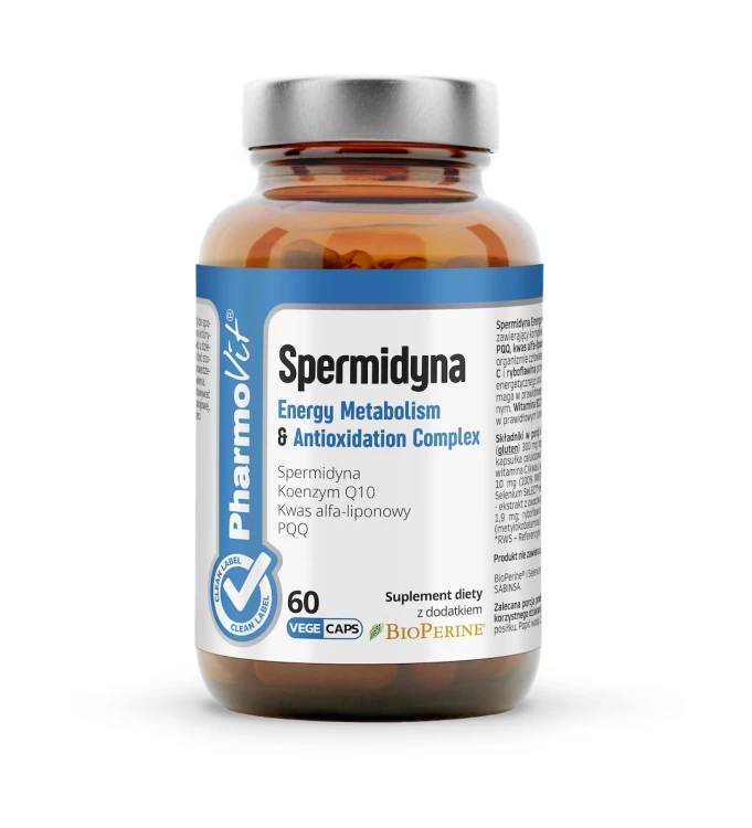 SPERMIDYNA ENERGY METABOLISM & ANTIOXIDATION COMPLEX 60 KAPSUŁEK - PHARMOVIT (CLEAN LABEL)