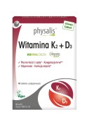 WITAMINA K2 + D3 60 TABLETEK - PHYSALIS