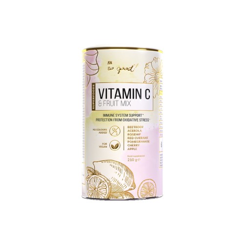 WITAMINA C FRUIT MIX W PROSZKU 210 g - SO GOOD!
