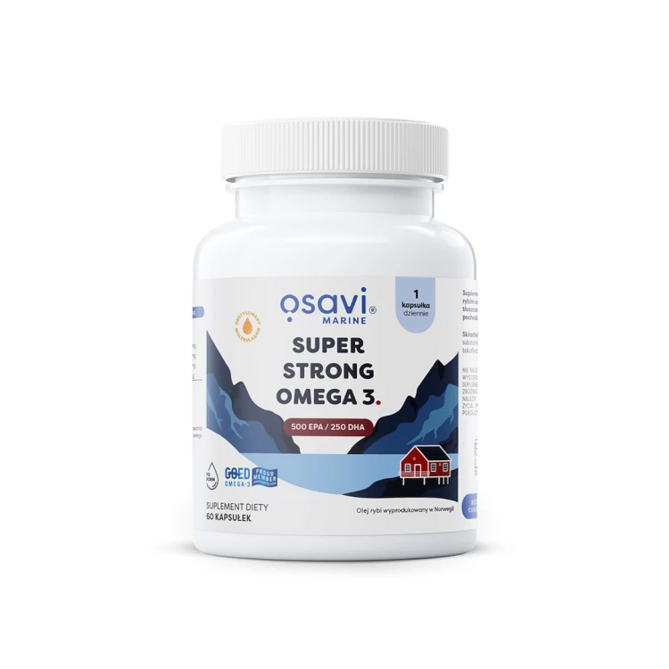 OMEGA-3 SUPER STRONG BEZGLUTENOWA 60 KAPSUŁEK - OSAVI