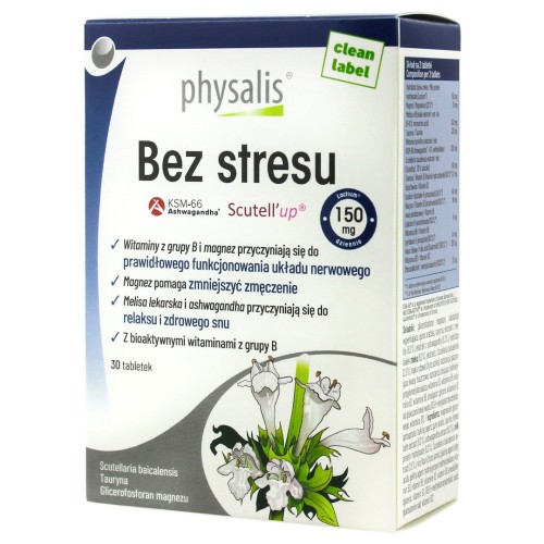TABLETKI NA REDUKCJĘ STRESU 30 szt. - PHYSALIS