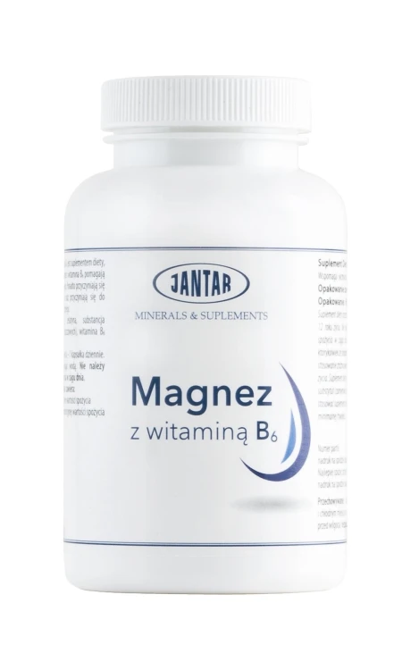 MAGNEZ + WITAMINA B6 60 KAPSUŁEK - JANTAR