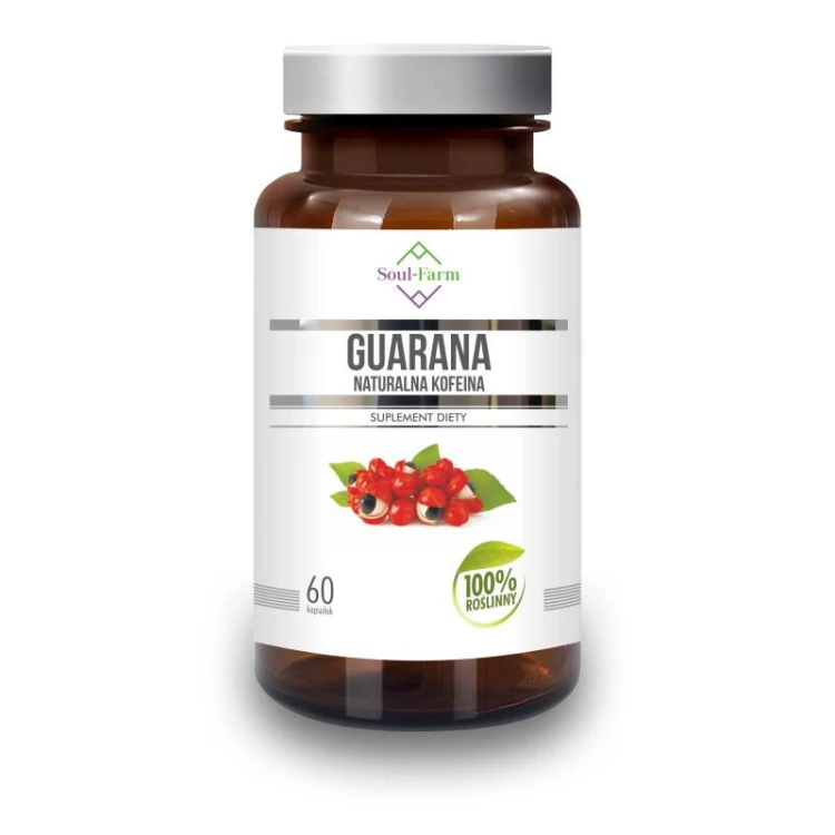 GUARANA EKSTRAKT (440 mg) 60 KAPSUŁEK - SOUL FARM