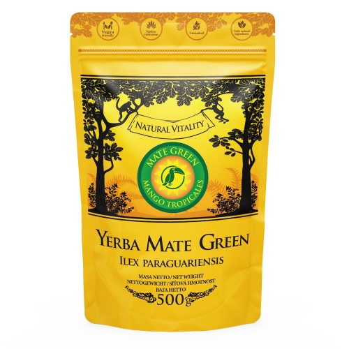 YERBA MATE MANGO TROPICALES 500 g - YERBA MATE GREEN
